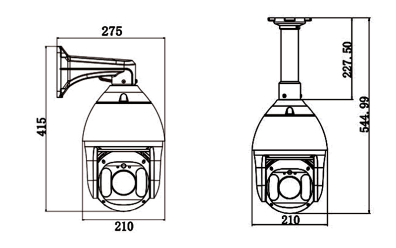 ZN-Camera vòm Tốc Độ Mạng hồng ngoại 8MP 25x IRS2582R7E-ES 7 inch 